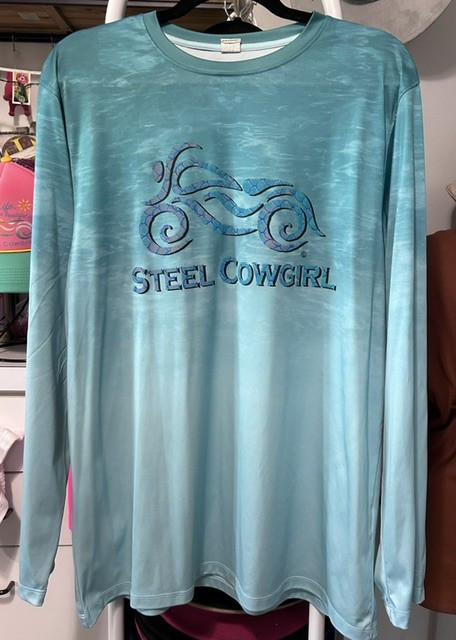 WAREHOUSE SALE Mermaid Scale UPF 50 Wicking - UNISEX LARGE