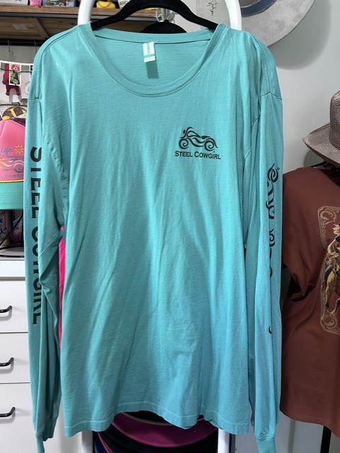 WAREHOUSE SALE Protect This Rider Seafoam Shirt - UNISEX LARGE