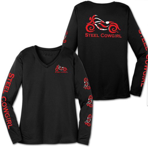 Canadian Flag Long Sleeve Wicking Shirt