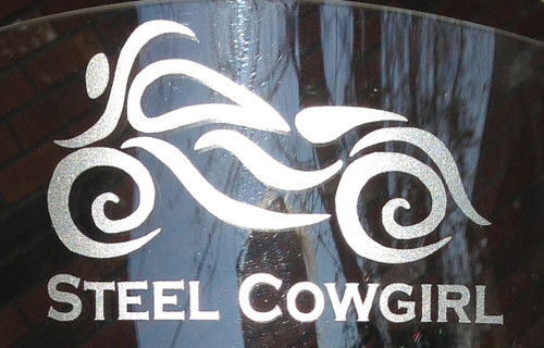 Steel Cowgirl Etched Onyx 18 oz Insulated Mug - Dishwasher Safe!