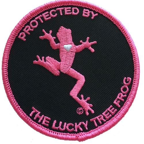 Protected by The Lucky Tree Frog Patch by Steel Cowgirl