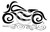 Black w/ Silver Steel Cowgirl Swirling Wind Logo Headband