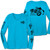 Bright Blue Wicking Steel Cowgirl Spyder / Ryker Motorcycle Shirt  *Graphics are protected by copyright laws, unauthorized use is prohibited.