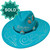 SOLD One Of A Kind Turquoise Swirl Rancher Hat