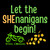 Let The SHEnanigans Begin Crewneck Motorcycle Shirt *RUNS LARGE See Size Chart * Steel Cowgirl is Trademark protected brand and graphics are copyright protected, unauthorized use is prohibited.