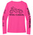Neon Pink Wicking Checkered Signature Motorcycle Logo Shirt * Steel Cowgirl is a Trademark protected brand and graphic is copyright protected.  Unauthorized use is prohibited.