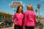 Neon Pink Wicking Checkered Signature Motorcycle Logo Shirt * Steel Cowgirl is a Trademark protected brand and graphic is copyright protected.  Unauthorized use is prohibited.