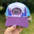 Mountain Motorcycle Ride Purple Blue Trucker Hat