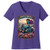 The Desert Rally Tee - Purple Short Sleeve V-Neck