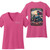 The Desert Rally Tee - 2 Sided Pink Short Sleeve V-Neck