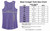 Steel Cowgirl Words Logo Racerback Tank Top – Purple Heather
