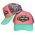 Steel Cowgirl Retro Love Floral Mesh Ponytail Hole Hat