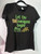 WAREHOUSE SALE Shenanigans Black Short Sleeve V-Neck - Medium