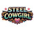 Steel Cowgirl small front chest graphic for Ride More Worry Less motorcycle shirt