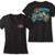 Ride More Worry Less trike ladies V-neck motorcycle shirt with small front and large back graphic