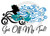 Get Off My Tail! Neon Pink Mermaid Motorcycle Shirt **Graphics are copyright protected, unauthorized use is prohibited.