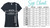 Women's short sleeve V-neck T-shirt size chart XS through 4X