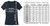 Black Leather & Red Lipstick women's short sleeve V-neck tee size chart with measurements