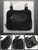 Concealed Carry Black Genuine Leather Hip Clip Bag Holster 