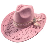 Pre-Order "Pretty In Dusty Pink" Similar Cowboy Hat * See description for details