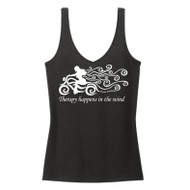 Therapy Happens In The Wind Bra Friendly Motorcycle Tank