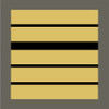 Grade militaire haute visibilité jaune Colonel