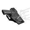 Holster gaucher Vegatek Duty VKD8 noir pour H&K SFP9