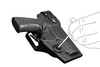 Holster droitier Vegatek Duty VKD8 noir pour Beretta 92/98 - PAMAS / MAS-G1