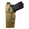 Holster gaucher Vegatek Duty VKD8 tan pour GLOCK 17/19/22/23