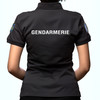 Polo gendarmerie noir pour femme