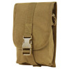Pochette accessoires et chargeurs tan