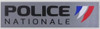 Bandeau police nationale 12x4 cms