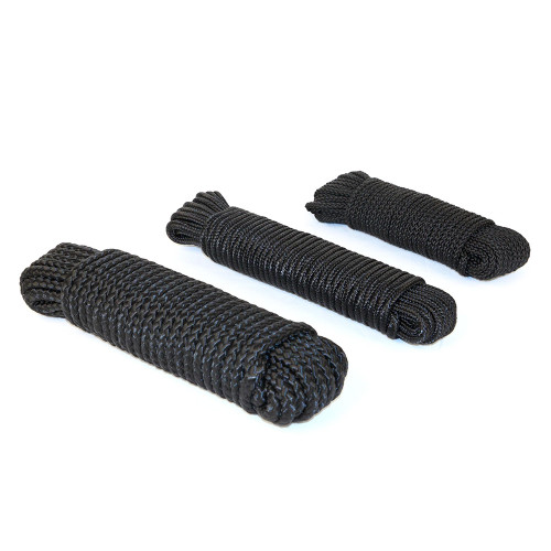 Paracorde expédition Ø 9 mm - longueur 15 m noir Paracorde expédition Ø 9 mm - longueur 15 m noir