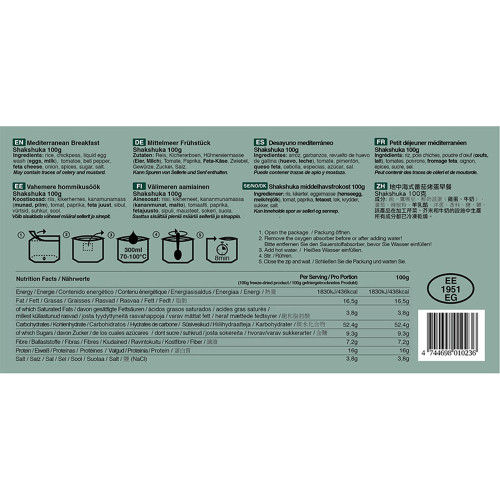 Ration de survie - Petit déjeuner méditérranéen shakshuka