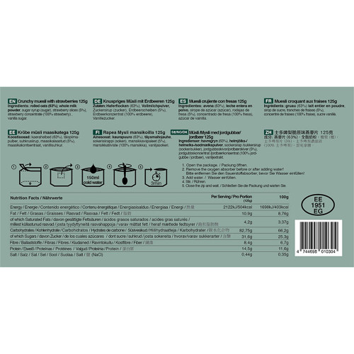 Ration de survie - Muesli croquant aux fraises