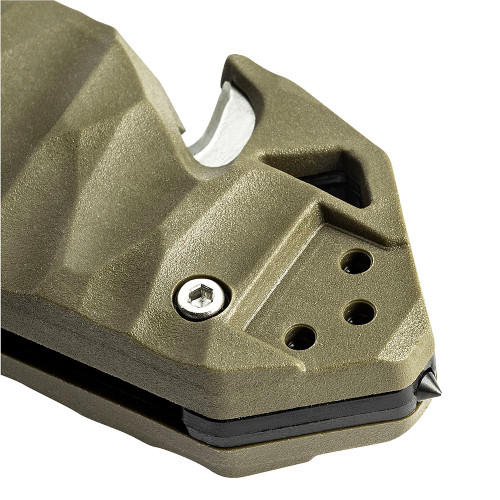 Couteau de poche Cac® S200 serration PA6 vert olive Couteau de poche Cac® S200 serration PA6 vert olive