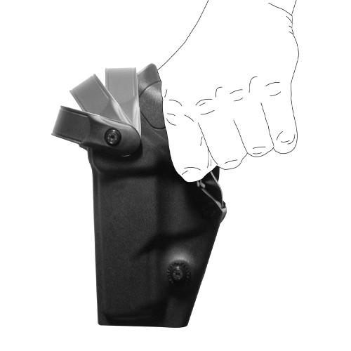 Holster gaucher Zoom VKZ8 noir pour GLOCK 17/18/19/22/23 avec lampe/laser Holster gaucher Zoom VKZ8 noir pour GLOCK 17/18/19/22/23 avec lampe/laser