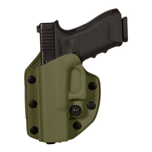 Holster gaucher Vegatek VKK8 vert olive pour BERETTA 92/98 FS PAMAS / MAS-G1