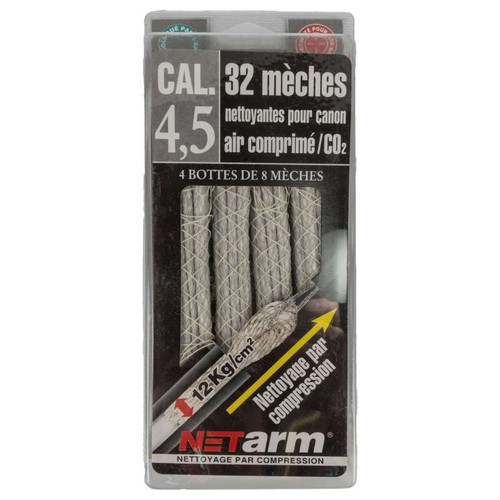 Blister 32 mèches grises calibre 4.5mm