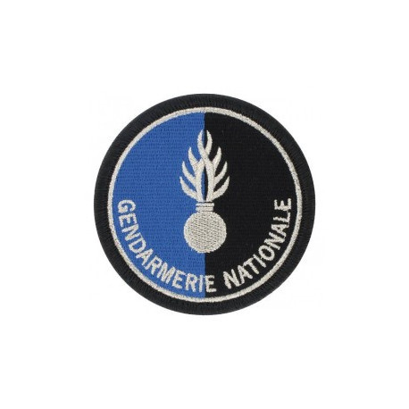 Ecusson rond gendarmerie nationale brodé