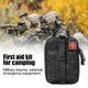 Pochette 1er Secours IFAK pré-équipée , Molle, Noire