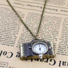 Feelontop Vintage Style Camera Shape Pocket Watch Necklace