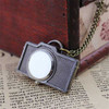 Feelontop Vintage Style Camera Shape Pocket Watch Necklace