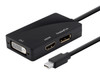 Monoprice Mini DisplayPort 1.2a / Thunderbolt to HDMI® DVI DisplayPort Passive Adapter Black (12744)