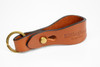 Billingham Leather Keychain-Light Brown
