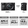 Sony Alpha a6100 Mirrorless Digital Camera with 16-50mm and 55-210mm Lenses