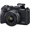 Canon EOS M6 Mark II Mirrorless Digital Camera with 15-45mm Lens and EVF-DC2 Viewfinder (Black)
