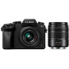 Panasonic - Lumix G7 MirrorlesS PRO Micro Vario four ThirdS PRO Digital Camera with 14-42mm and 45-150mm LenseS PRO (Black)