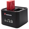 Manfrotto - ProCUBE Professional Twin Charger for Select Nikon Batteries