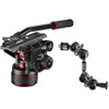 Manfrotto 612 Nitrotech Fluid Head with 645 FAST Twin Carbon Fiber Tripod System and Bag